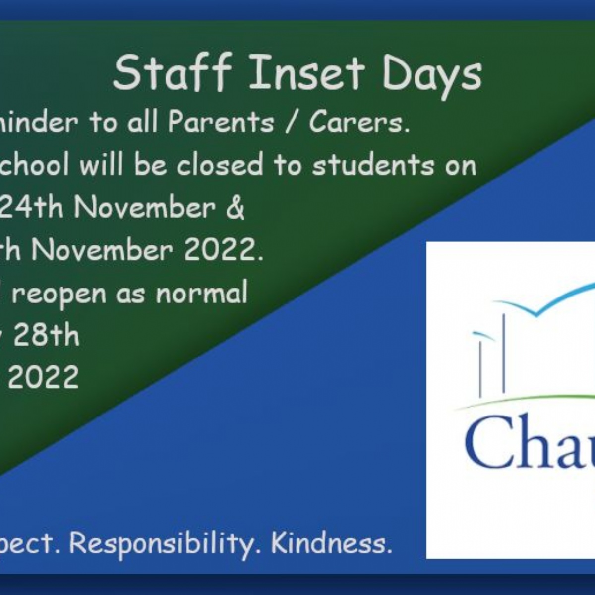 Chaucer School Staff Inset Days